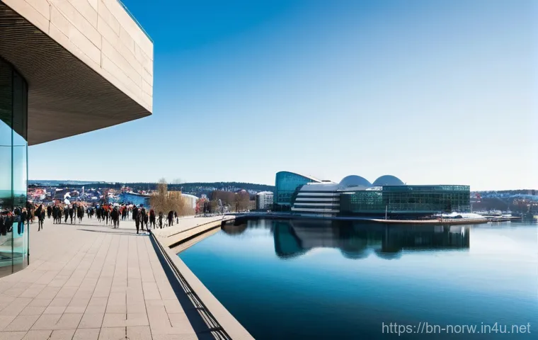 노르웨이의 수도 오슬로 탐방기 - Prompt 1: Oslo's Architectural Harmony with Nature**